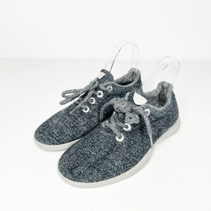 ALLBIRDS THE WOOL RUNNER Gray Merino Wool lace up WOMENS 8